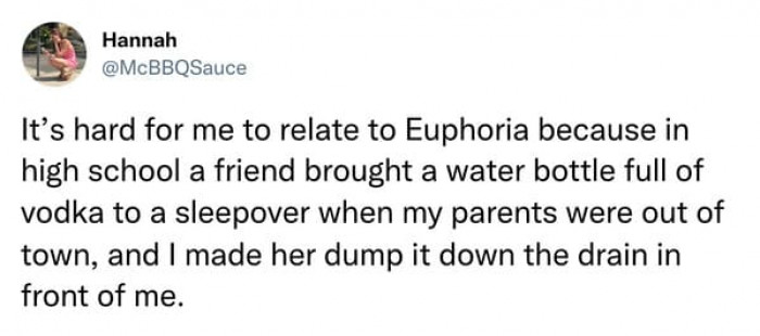 21. This tweep cannot relate to euphoria