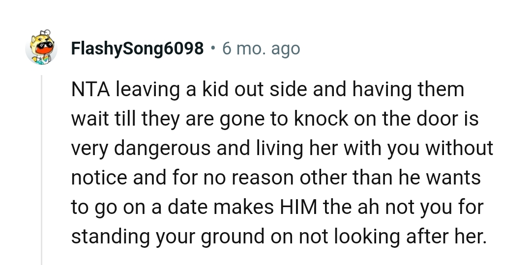 The OP stood his ground