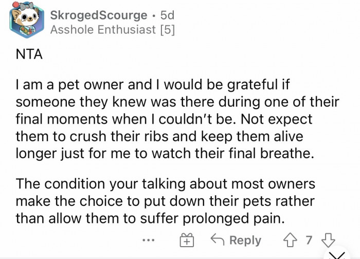 #6 It’s more agonizing for the pet to keep them alive longer when they are suffering.