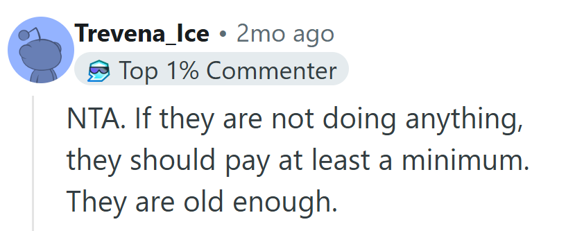 There’s an age when “helping out” stops being optional — and adulthood is definitely past it.