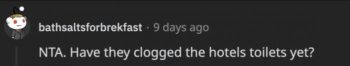 What if they also did it in the hotel they moved in?