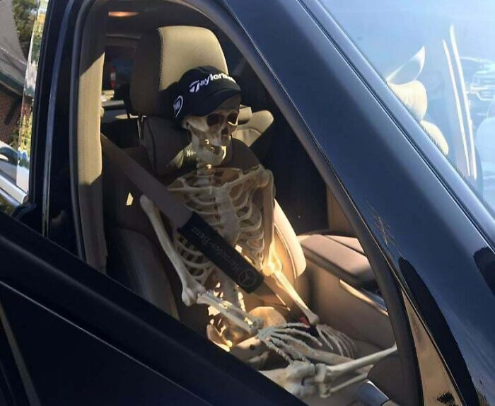 "A customer pulled a little prank on us and left this in their car."