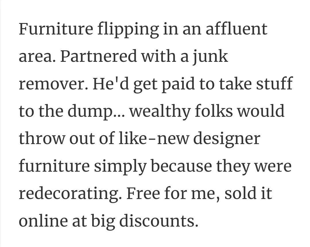 10. Furniture Flipping