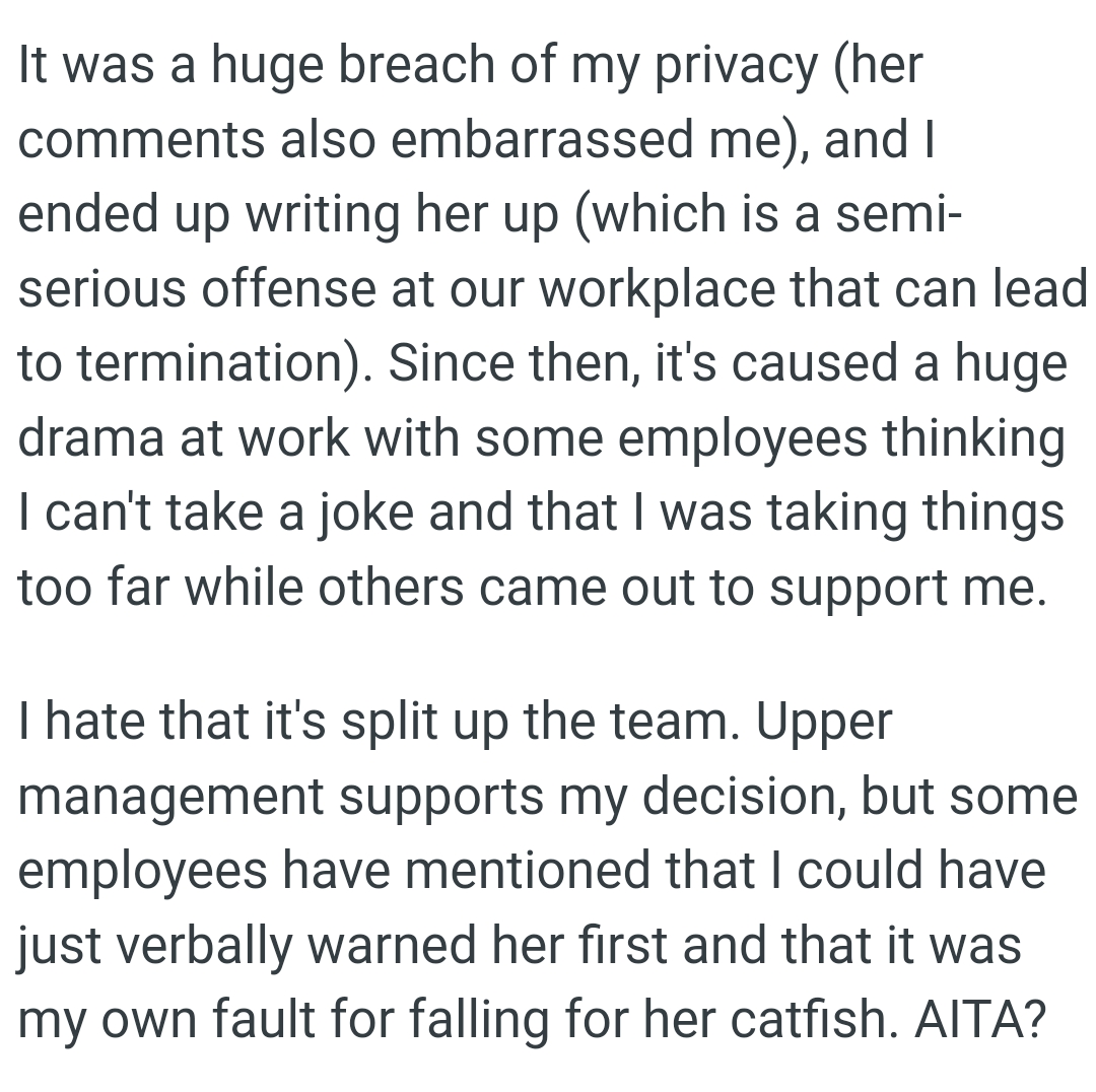 It Has Caused a Huge Drama at Work