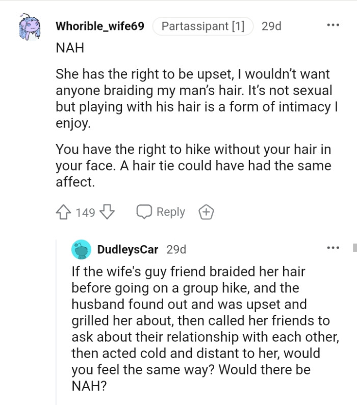 A hair tie could have had the same effect