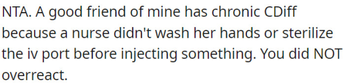 The reaction wasn't an overreaction.