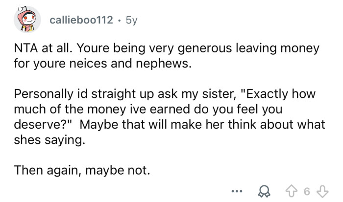 Your already being generous.