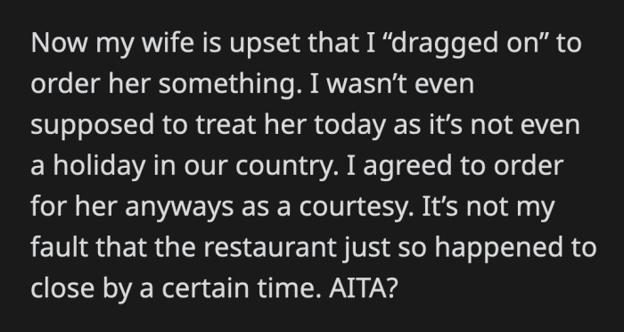 His wife is upset because he dilly-dallied. OP said none of what happened on both Mother's Day is his fault. It's up to Reddit to decide who is the true a**hole in their story.