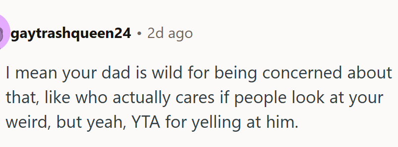 OP shouldn't have yelled.