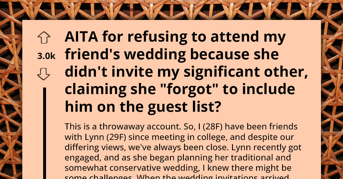 Lady Makes Bold Decision To Boycott BFF’s Wedding After Her Trans Boyfriend Was Omitted From The Guest List