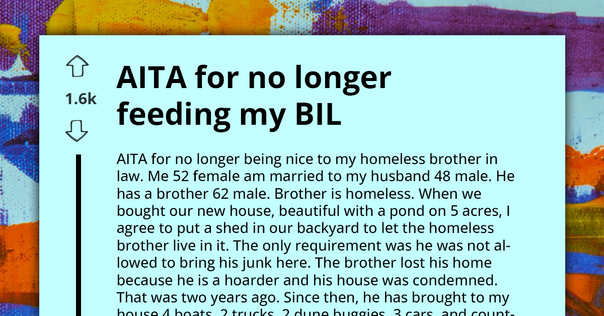 Woman Stops Feeding Hoarder Brother-In-Law After He Clutters Her New Estate With Junk Vehicles And Boats