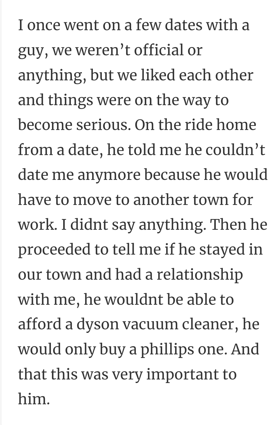 26. A Dyson vacuum cleaner