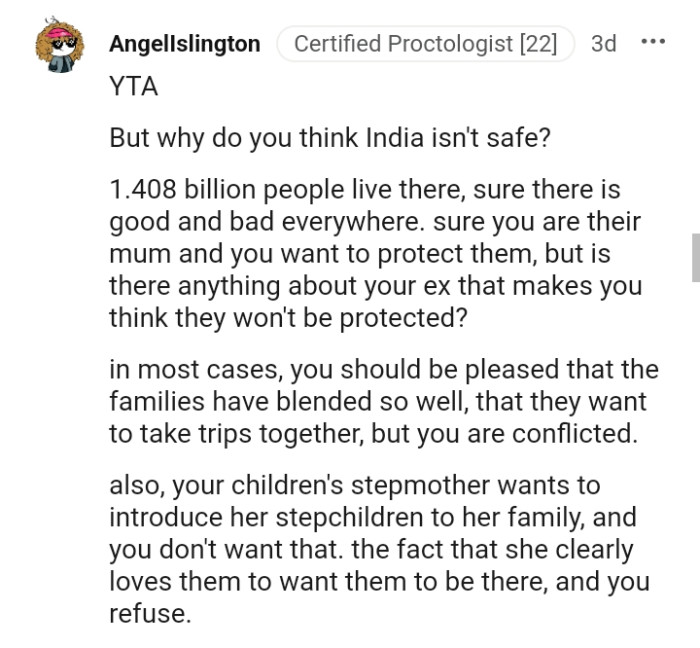 Is there anything about your ex that makes the OP think they won't be protected?