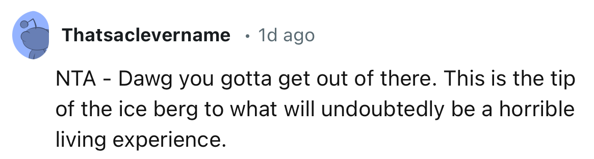 “This is the tip of the iceberg to what will undoubtedly be a horrible living experience.”