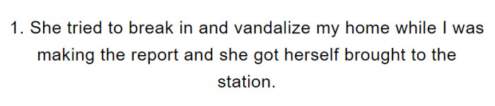 A break-in attempt! This makes matters worse.