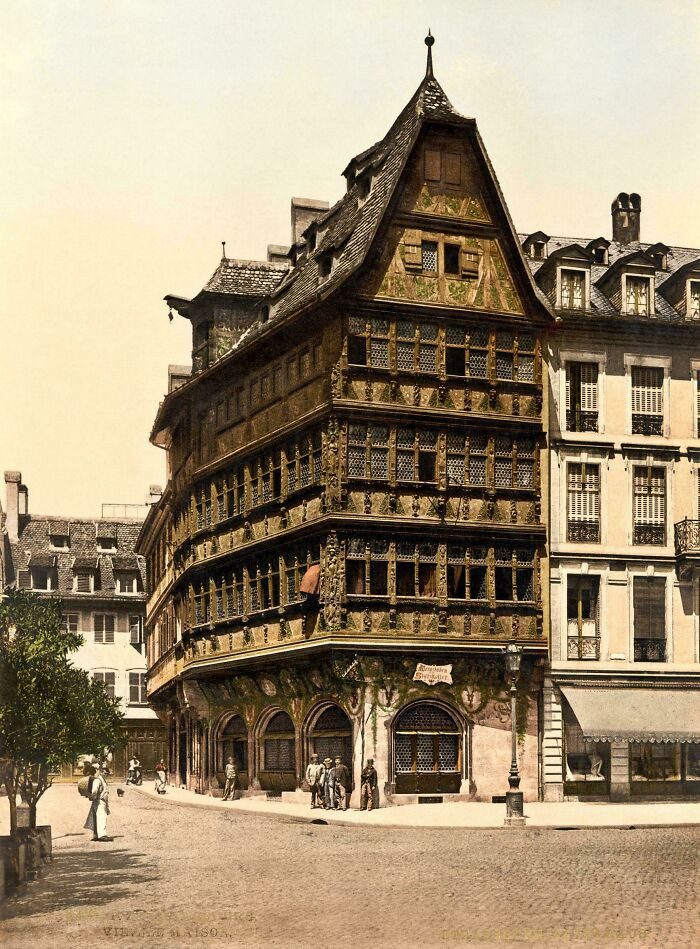 "Maison Kammerzell, Strasbourg, Alsace, 1895"