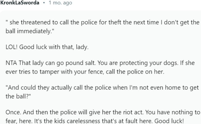 That lady can go pound salt