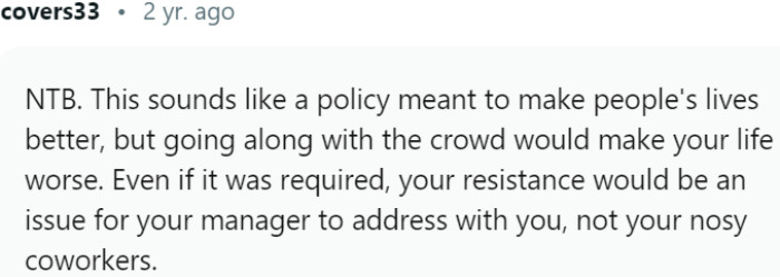 Personal well-being vs. conformity