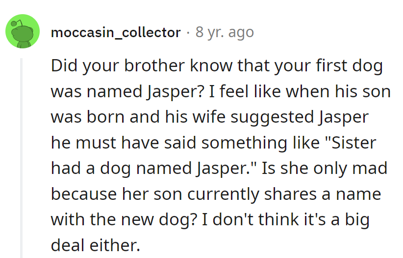 Seems like 'Jasper' is the unexpected bone of contention in the family fetch game!