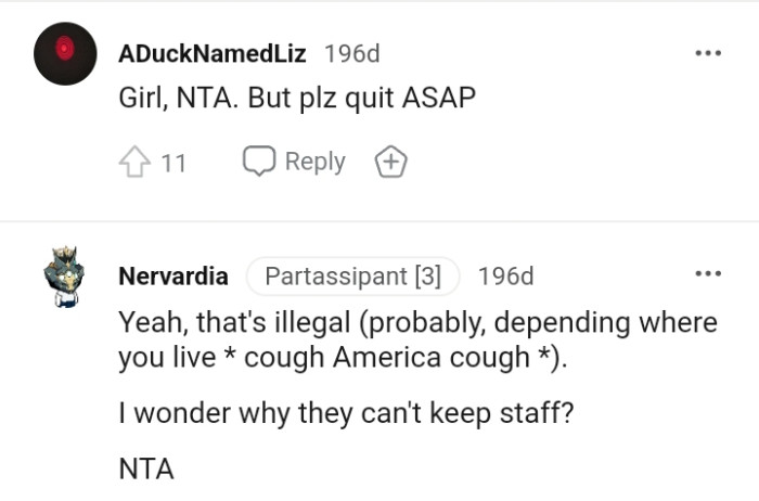 This Redditor is wondering why the OP's boss can't keep staff