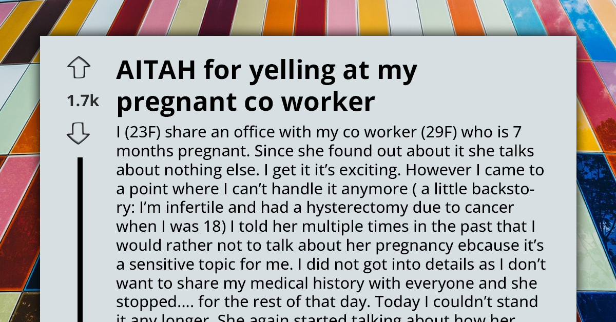 Woman Struggling With Fertility Yells At Her Yappy Pregnant Coworker, Reddit Sets Her Straight