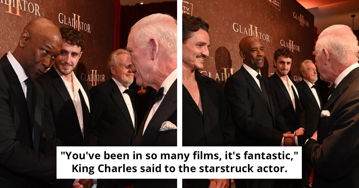 Starstruck Denzel Washington Has Awkward Red Carpet Encounter With King Charles