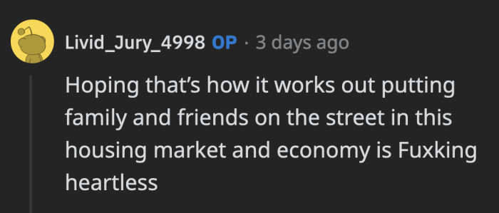 Aside from losing the income, OP's main hang-up is leaving his friend and cousin homeless because of the 30-day notice