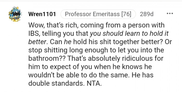 It's absolutely ridiculous to expect that of you