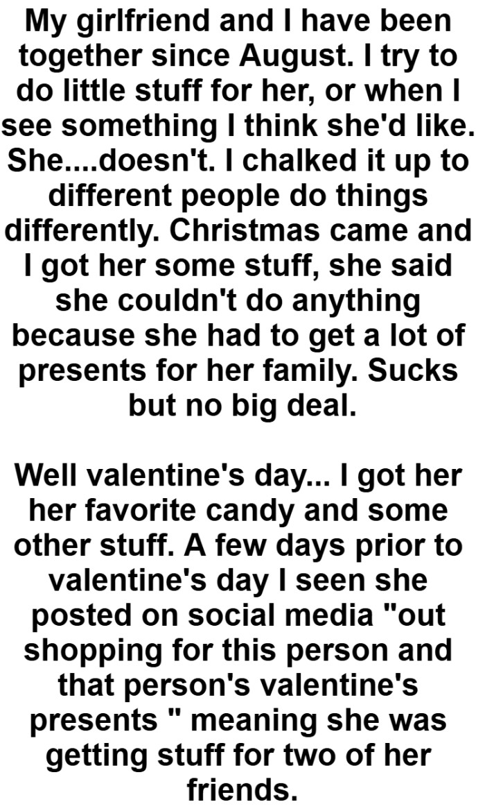 The OP kicks off his story saying...