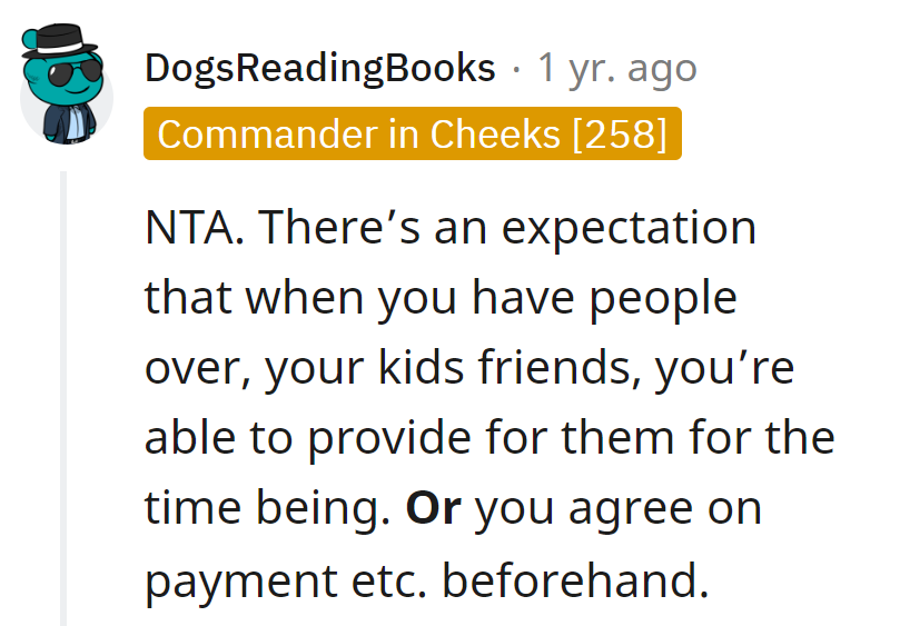 Hosting wisdom: Invite, provide. It's not just a sleepover; it's basic etiquette, and they missed the memo.