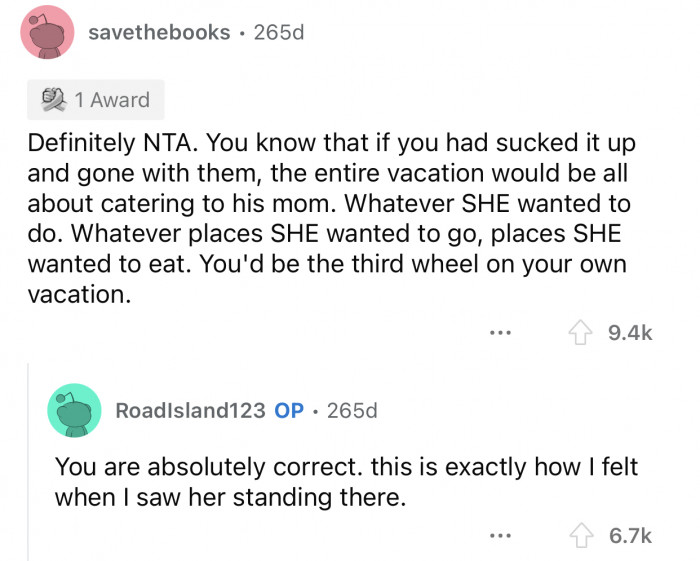 Here's how the Reddit community reacted to u/RoadIsland123's post: