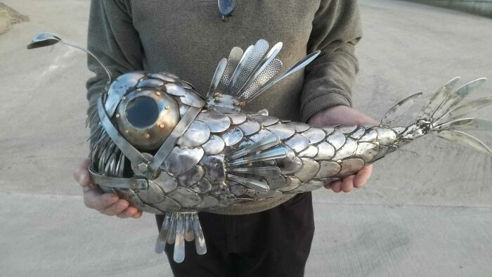 7. They avoided finger-feeding, thanks to charity shop cutlery, planning to test stainless steel before lockdown.