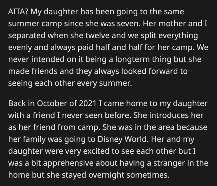 The teenager became upset and defended herself, stating that her family was wealthy and she had no need for his money.