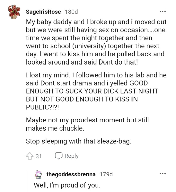 Not the proudest moment for this Redditor