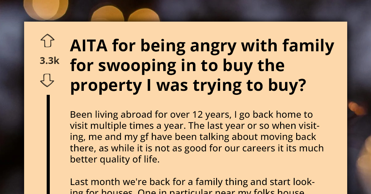 Man Left Furious As Sister's Boyfriend Secretly Buys Dream House He Was Planning To Purchase