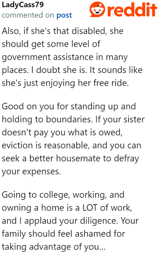 The sister also needs to seek government assistance. Maybe the financial help will be enough to cover the bills.