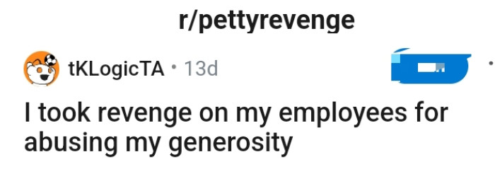 And here we have the headline