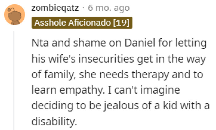 Jealous of a Child with a Disability