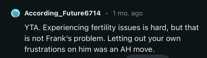 Letting out the anger on him was a bad move by the OP