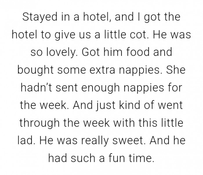 He had such a fun time