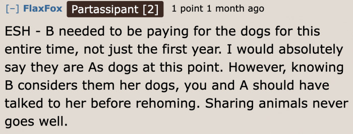 A Redditor only wants the best for the dog.