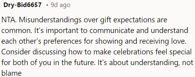 Misunderstandings about gifts happen often.