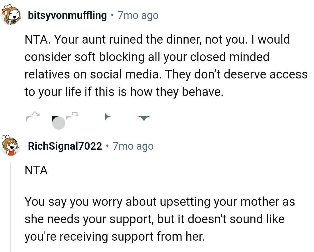 They don't deserve access to the OP's life