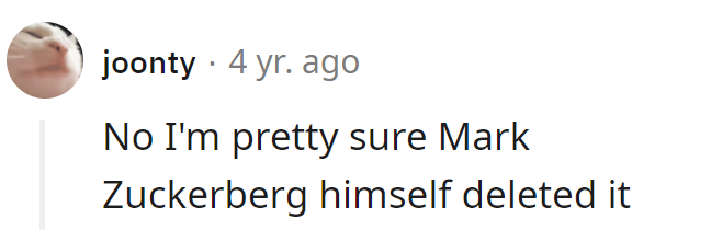 Mark's on a deleting spree? Must be his version of spring cleaning.