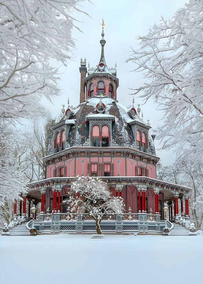 "The Armour–Stiner House Is An Octagon-Shaped And Domed Victorian-Style House Located At 45 West Clinton Avenue In Irvington, In Westchester County, New York. The House Was Built In 1859–1860"