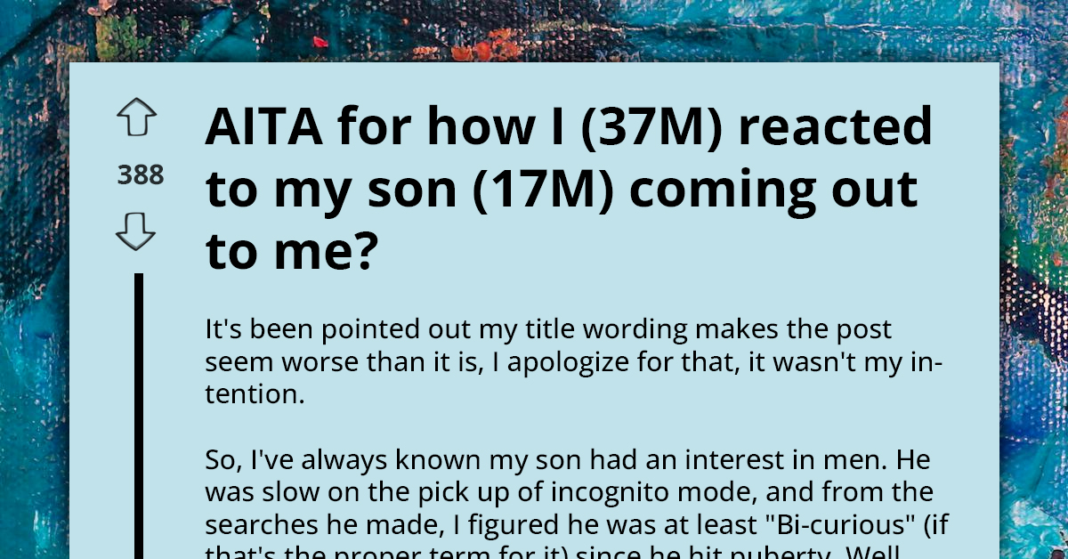 Father's Misjudged Humor Damages Relationship With His Son Post-Outing, Asks For Advice To Fix It