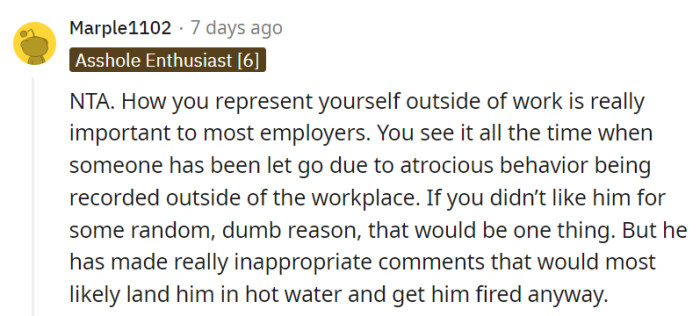 Jamie's off-the-clock antics might as well be a dress rehearsal for getting fired.