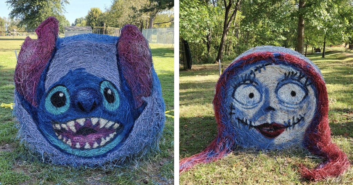 The Woman Who Brings Halloween to Life With Hay