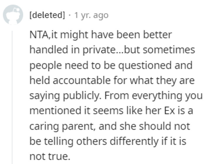 Better handled in private