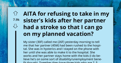 Woman Chooses $18K-Vacation Over Caring For Her Nieces And Nephews During Family Crisis